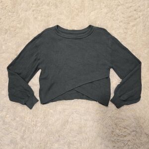 lululemon athletica Dark Gray Crop Top